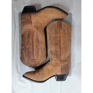 Tony Lama Boots Dark Brown Size 8D Mens